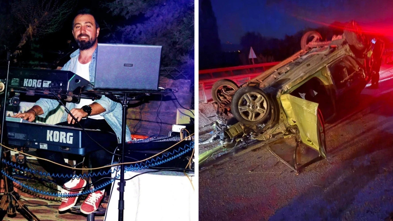 Düğünden dönen müzisyen kazada hayatını kaybetti