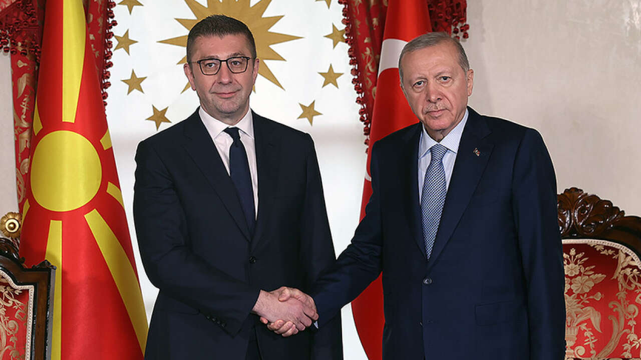 Cumhurbaşkanı Erdoğan, Kuzey Makedonya Başbakanı Mickoski’yi kabul etti