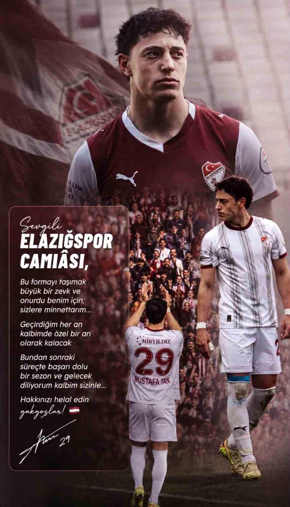 Haluk Mustafa Tan, Elazığspor'a veda etti