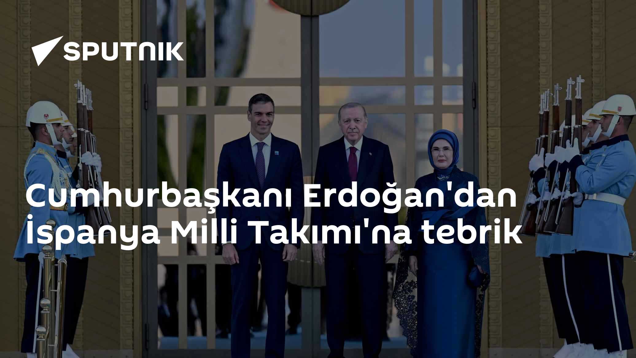 Cumhurbaşkanı Erdoğan'dan İspanya Milli Takımı'na tebrik