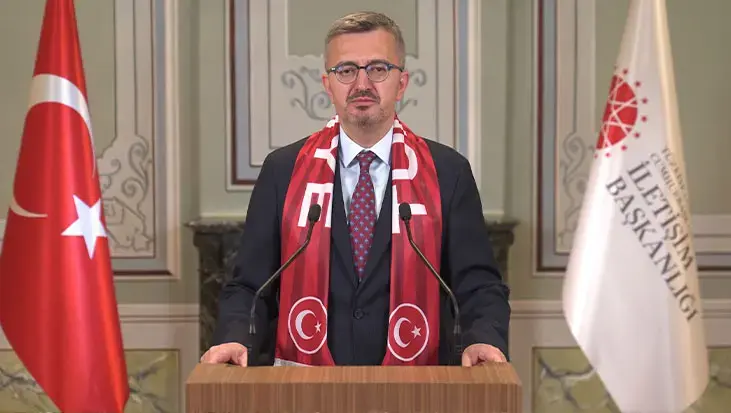 İletişim Başkanı Duran A Milli Futbol Takımı'na video mesajla başarı diledi