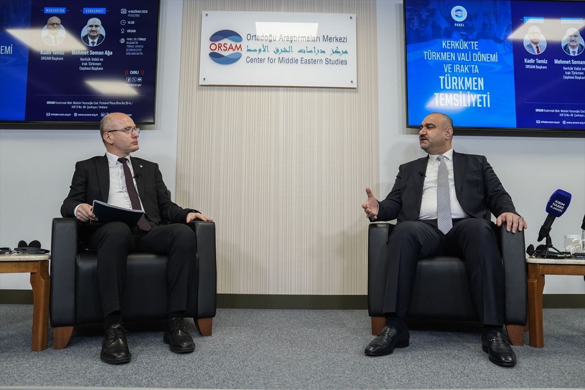 Kerkük Valisi Mehmet Seman Ağa, ORSAM'daki panelde konuştu Açıklaması