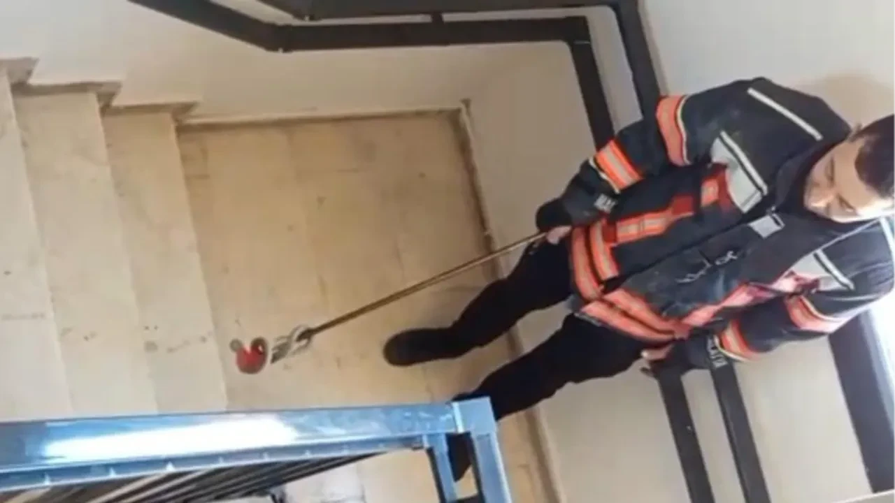 Evinizde asla karşılaşmak istemeyeceğiniz manzara! Apartmana giren yılan yürekleri ağza getirdi