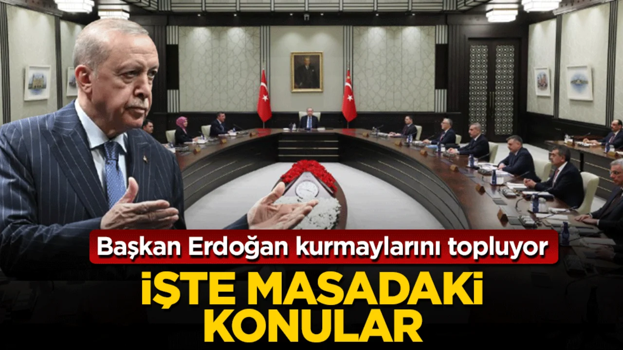 Başkan Erdoğan kurmaylarını topluyor! İşte masadaki konular