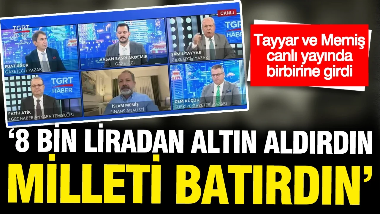 İslam Memiş ve Şamil Tayyar canlı yayında birbirlerine girdi: 8 binden altın aldırdın