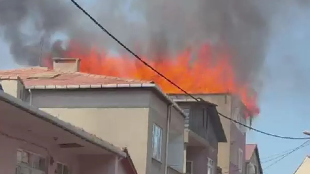 Pendik’te yangın paniği: Binanın çatısı alevlere teslim oldu! 1 yaralı