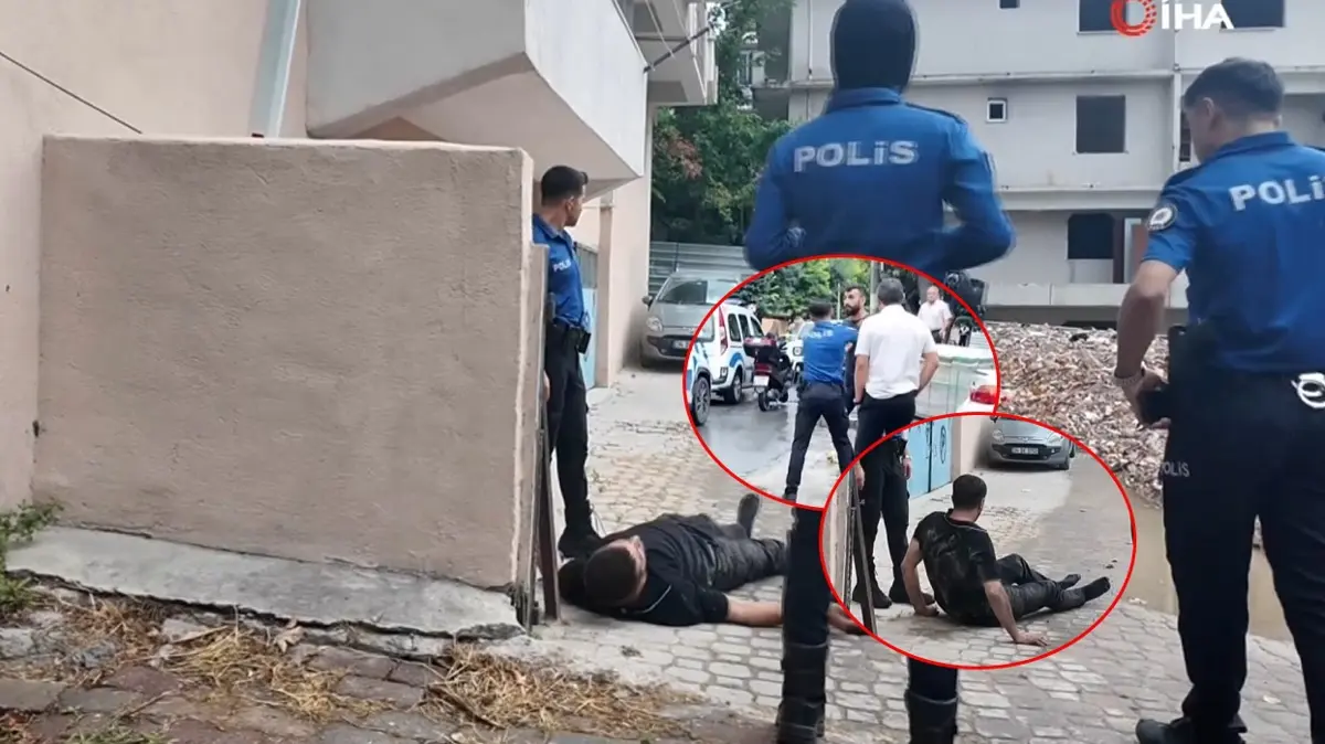 Alkollü kavga ortalığı savaş alanına çevirdi! Polisle kovalamaca anbean kameraya yansıdı