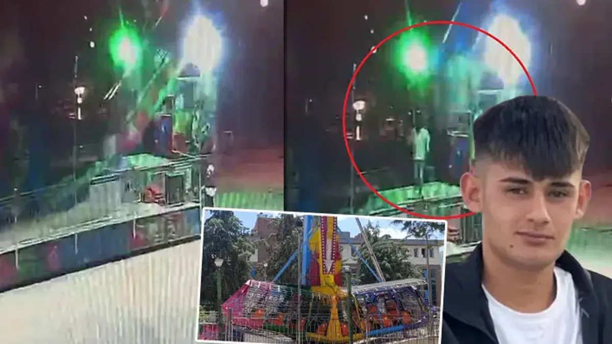 Lunaparktaki feci kazanın görüntüleri ortaya çıktı! 20 yaşındaki Burak hayatını kaybetmişti