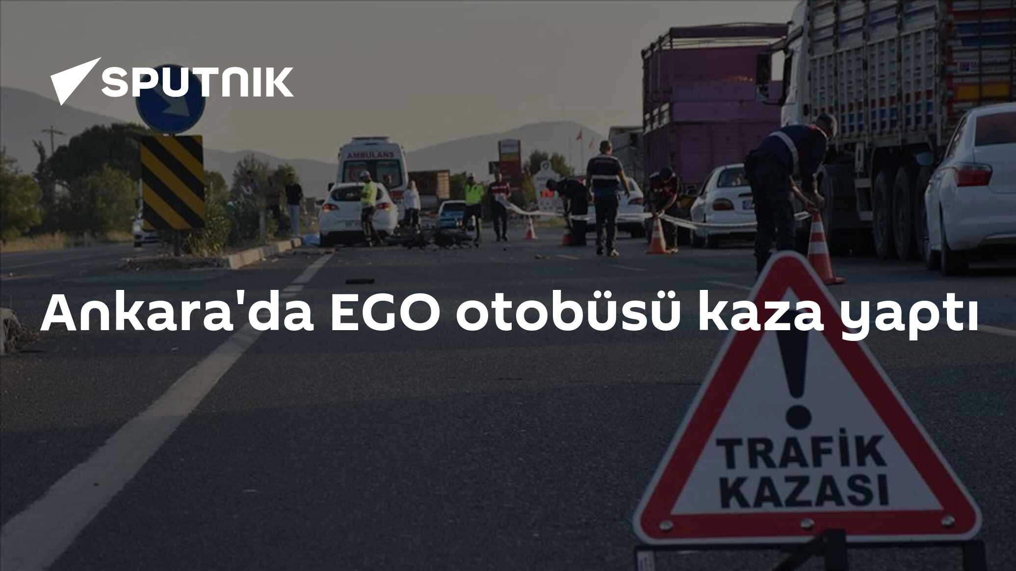 Ankara'da EGO otobüsü kaza yaptı