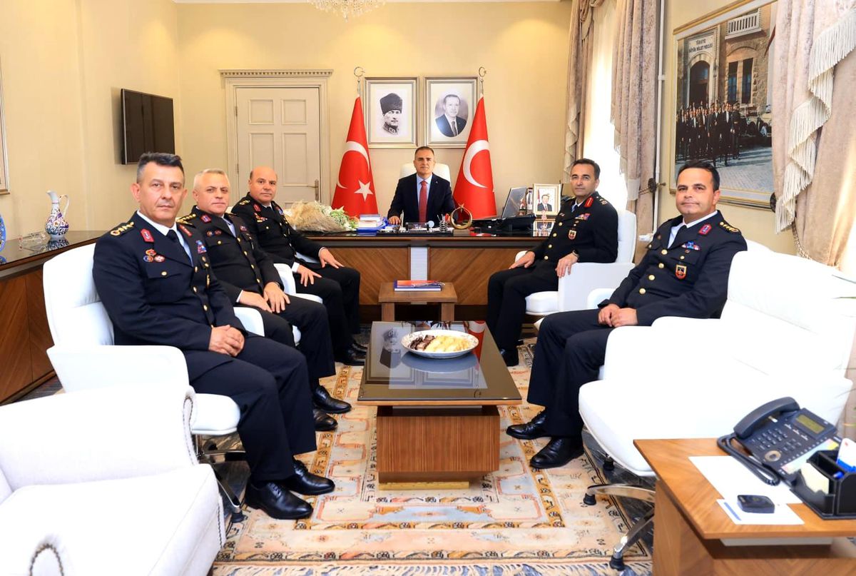 Muğla Valisi Akbıyık, Jandarma'yı ağırladı