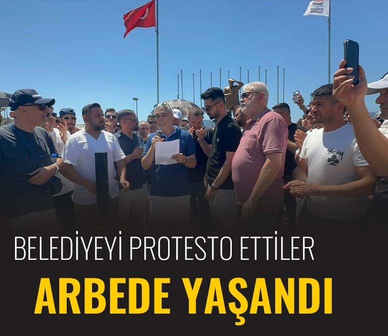Marmaris'te esnaf eylemi: Belediye binasına yürüdüler
