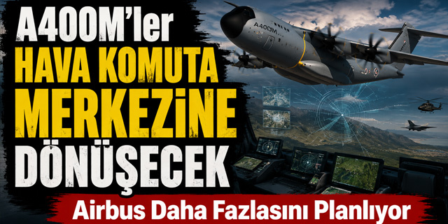 A400M'ler Hava Komuta Merkezine Dönüşecek