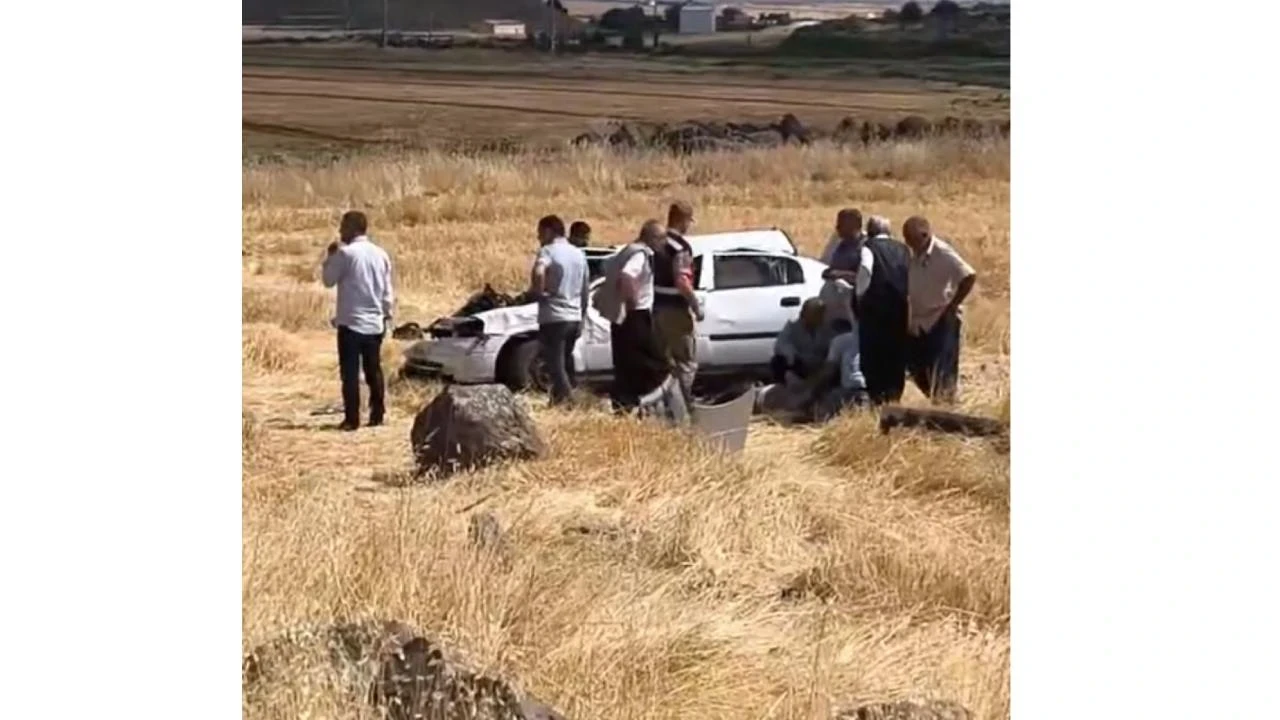 Kontrolden çıkan otomobil takla attı: 2 yaralı