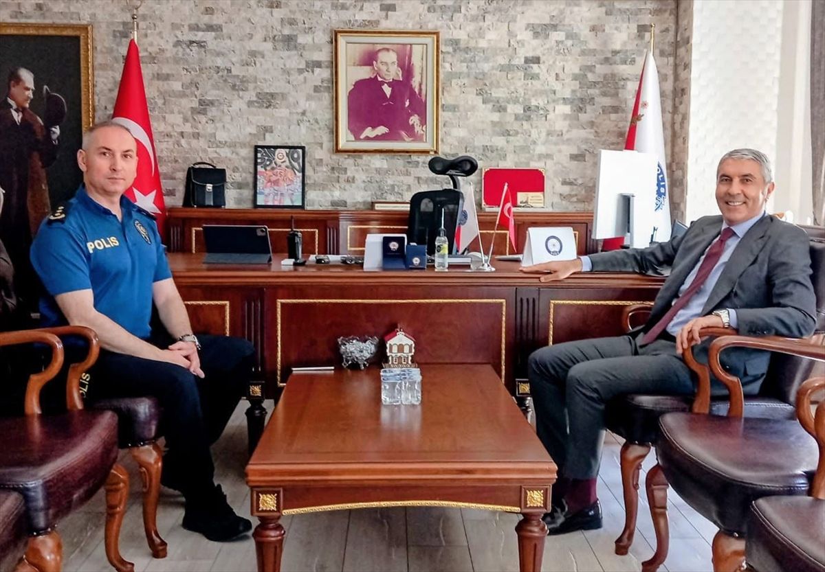 Kaymakam Coşkun'dan Emniyet Müdürü Aytekin'e hayırlı olsun ziyareti