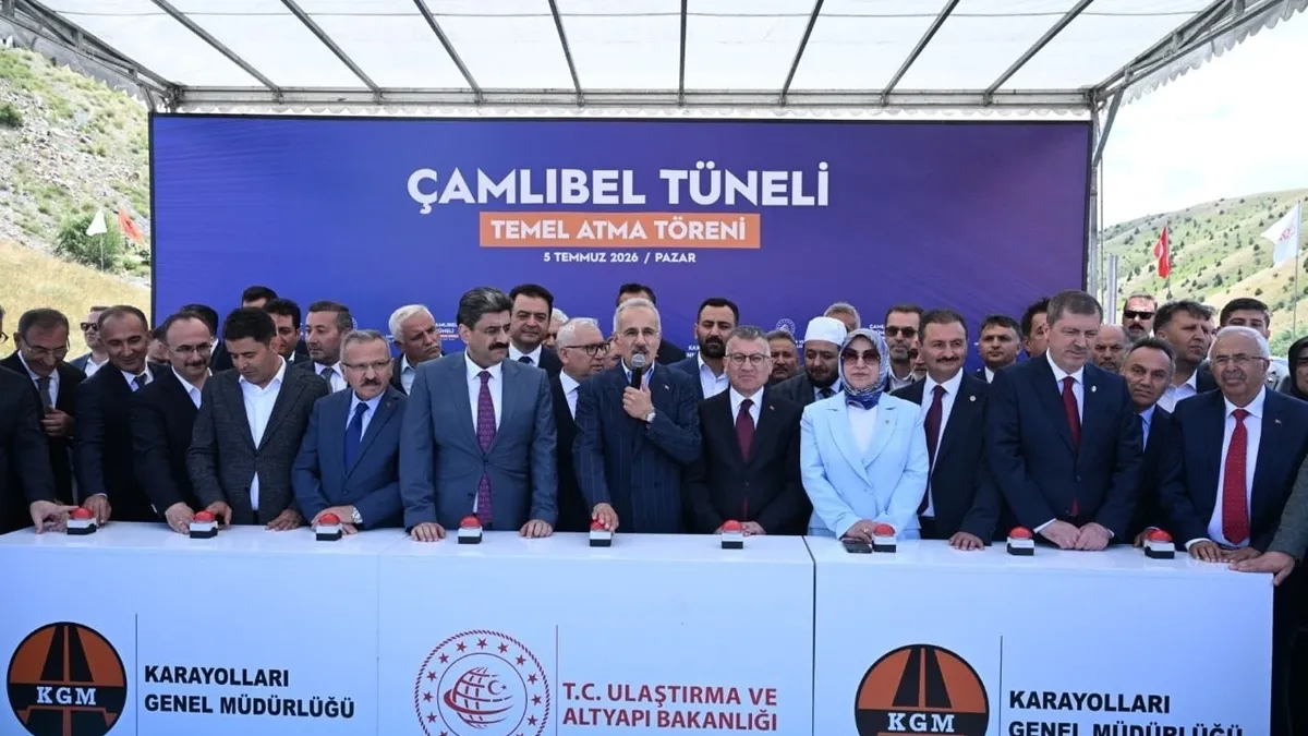 Sivas - Tokat arası hızlanıyor! Çamlıbel Tüneli'nin temeli atıldı: Yıllık 371 milyon lira tasarruf...